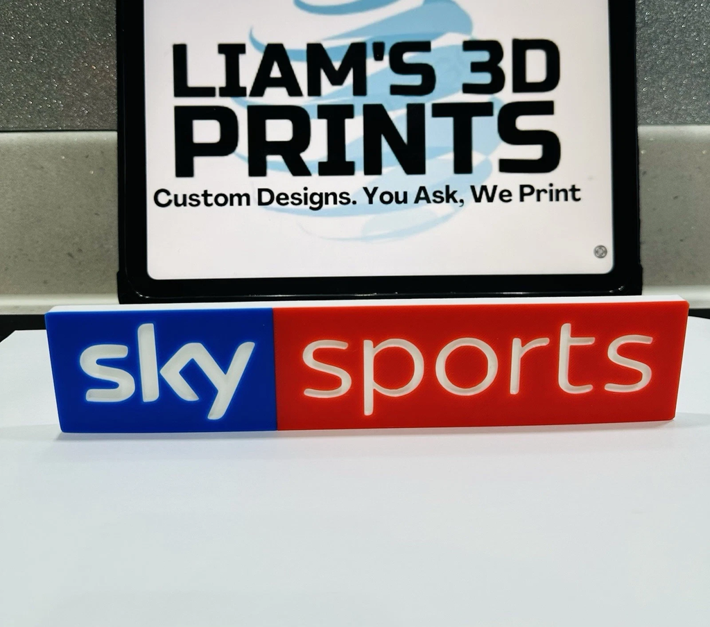 Decorative Sky Sports Channel Logo Wall Mancave Display Bar