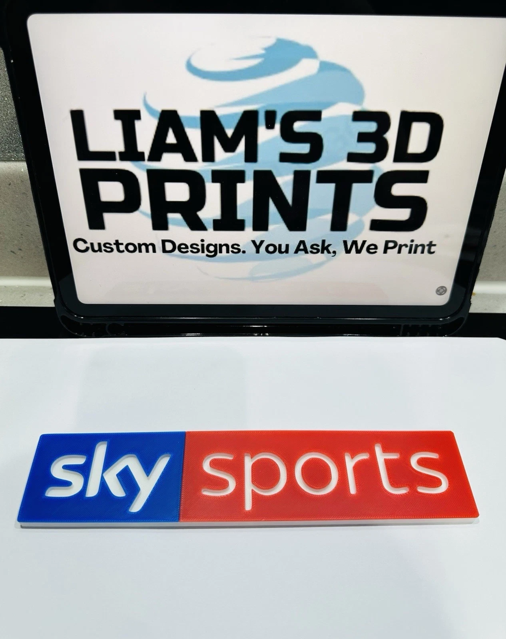 Decorative Sky Sports Channel Logo Wall Mancave Display Bar