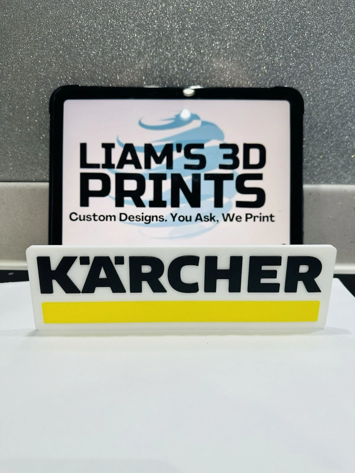Decorative Karcher logo Sign Display Mancave Garage