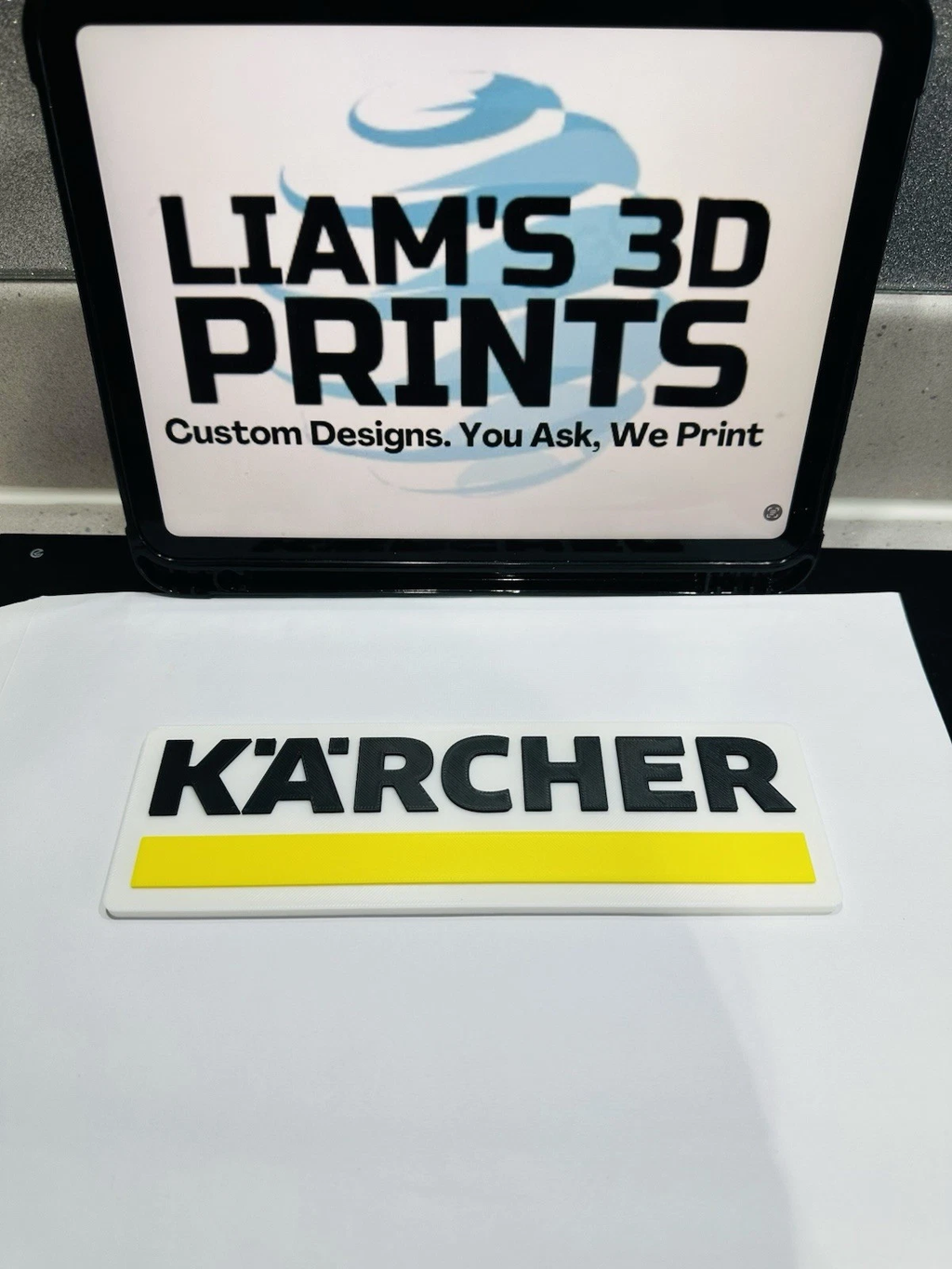 Decorative Karcher logo Sign Display Mancave Garage
