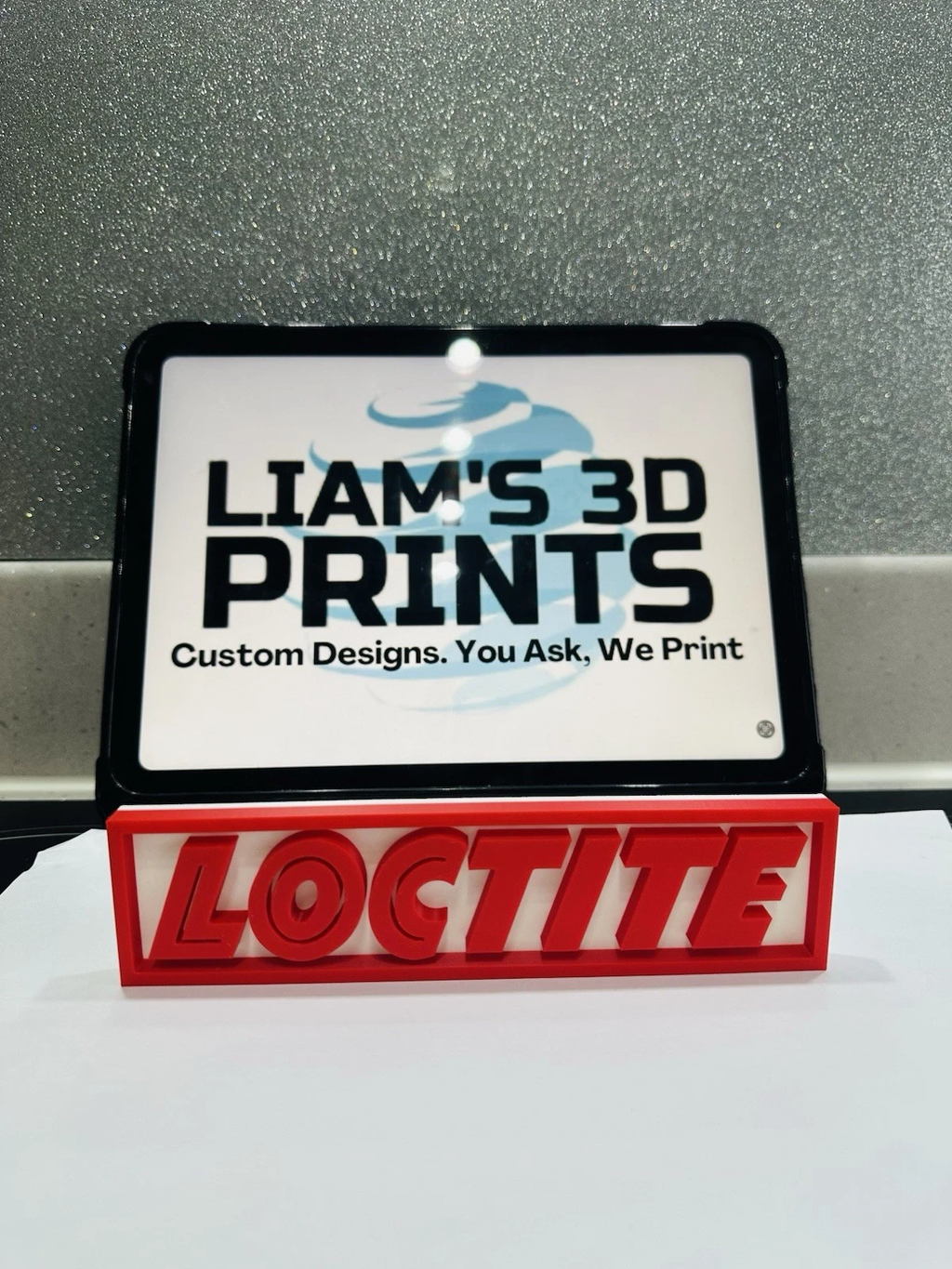 Decorative Loctite Glue sign logo display 3D Printed Mancave