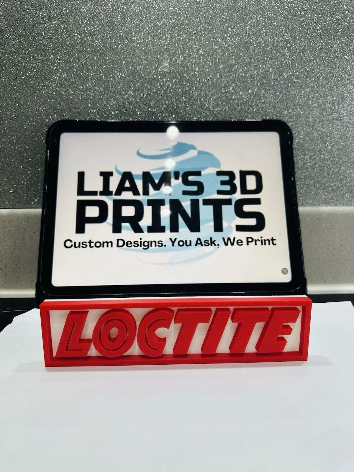 Decorative Loctite Glue sign logo display 3D Printed Mancave