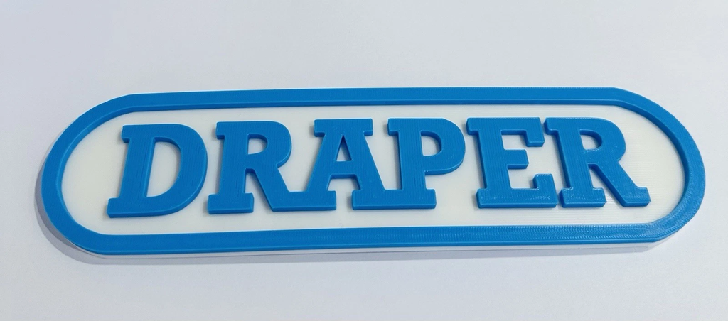 Decorative Draper Tool logo Sign Display Mancave Garage