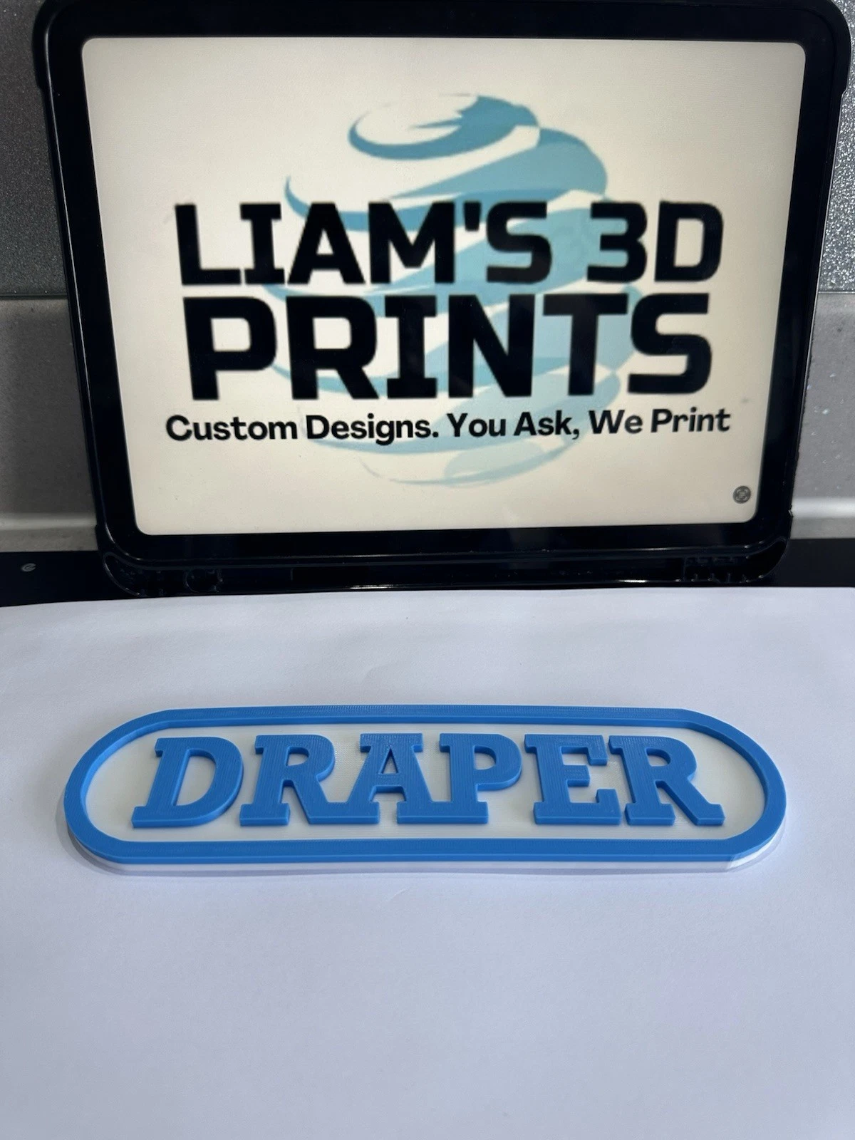 Decorative Draper Tool logo Sign Display Mancave Garage