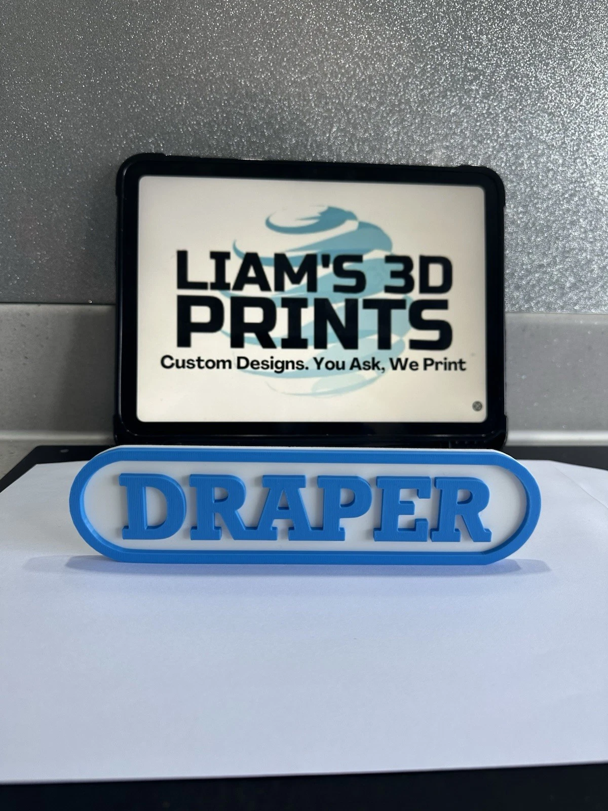Decorative Draper Tool logo Sign Display Mancave Garage