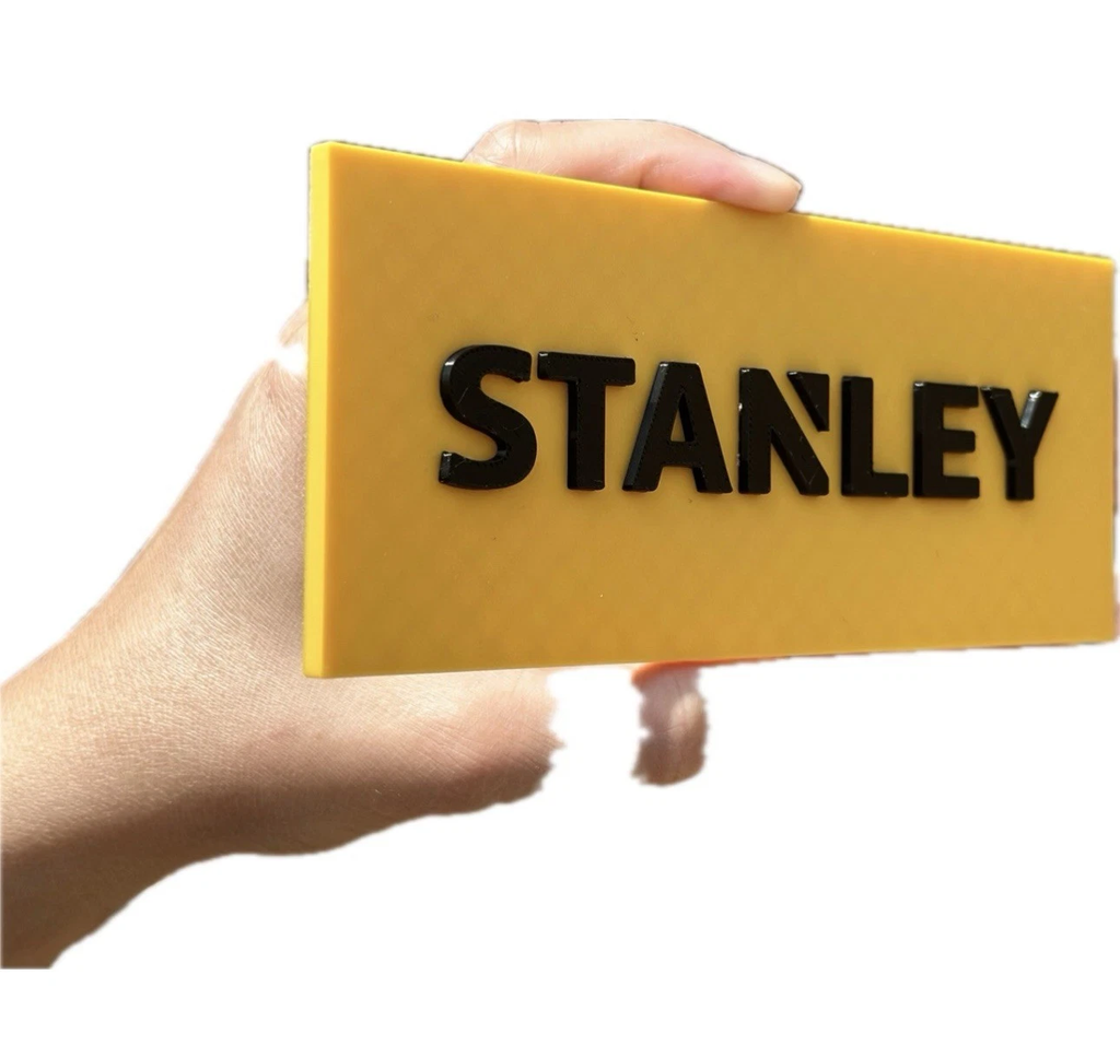 Decorative Stanley Tool logo Sign Display two sizes small 16cm Large 25cm