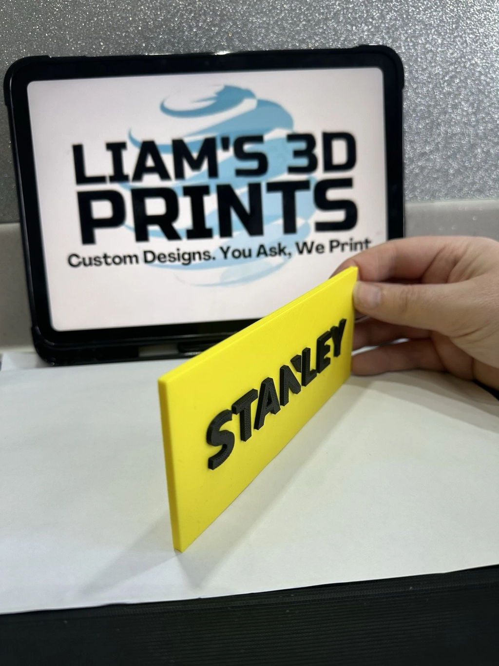 Decorative Stanley Tool logo Sign Display two sizes small 16cm Large 25cm