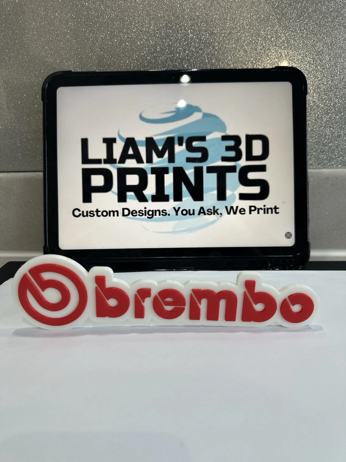 Decorative Brembo Brakes Logo Room Sign Display Wall Mancave Garage Car
