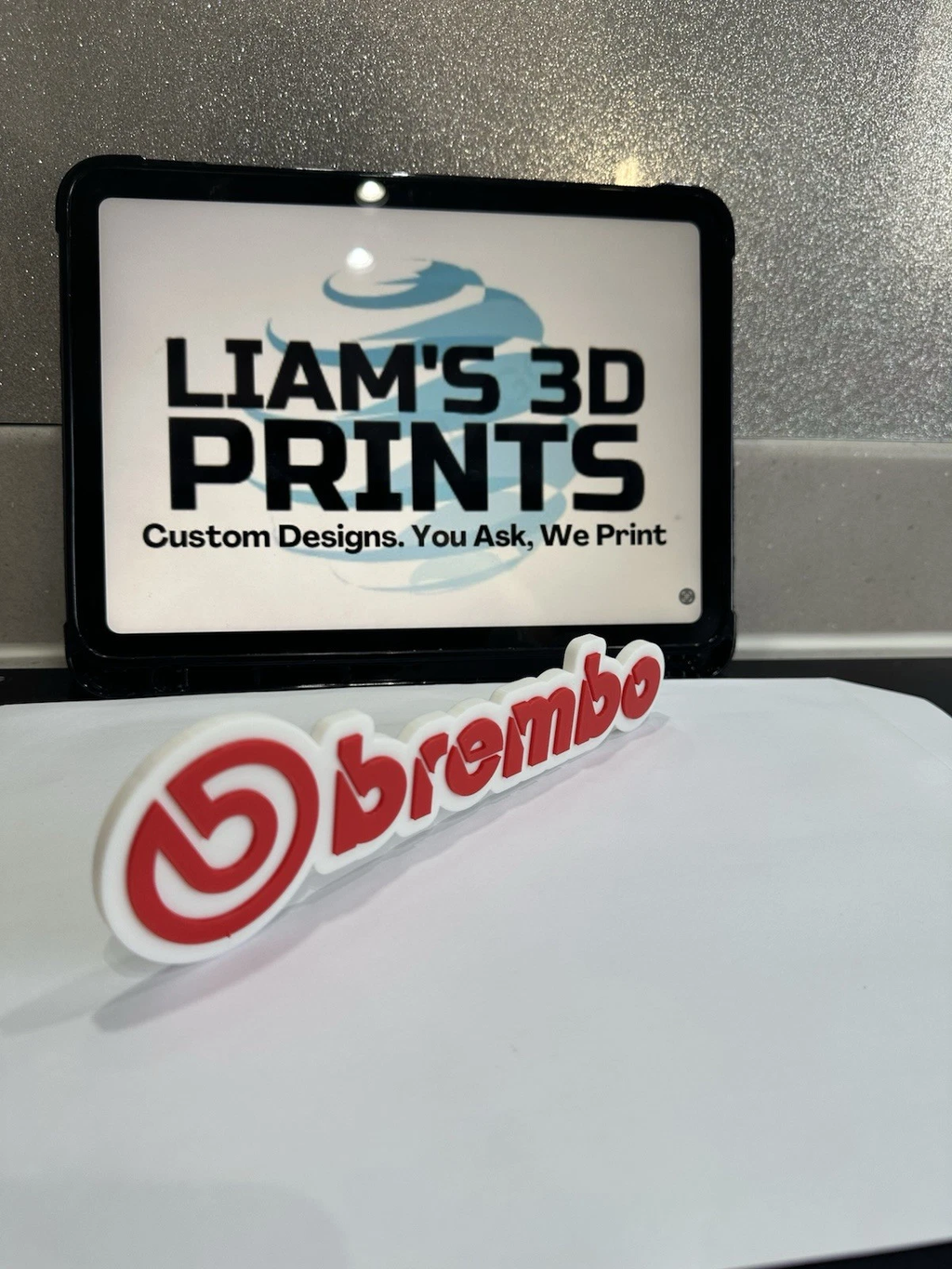 Decorative Brembo Brakes Logo Room Sign Display Wall Mancave Garage Car