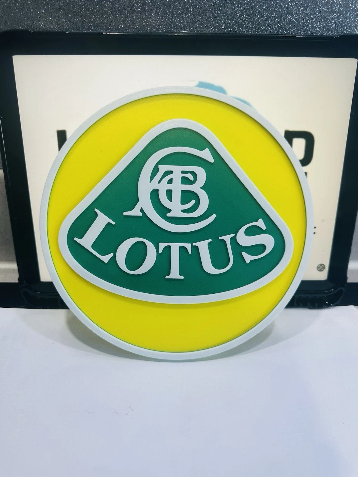 Decorative Lotus Car Logo Room Wall Sign Mancave Garage Display Manafacturer