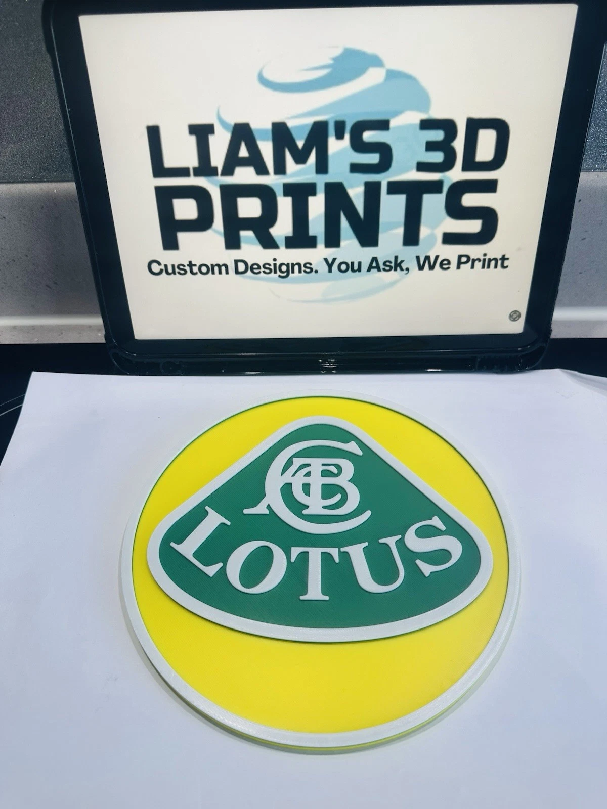Decorative Lotus Car Logo Room Wall Sign Mancave Garage Display Manafacturer
