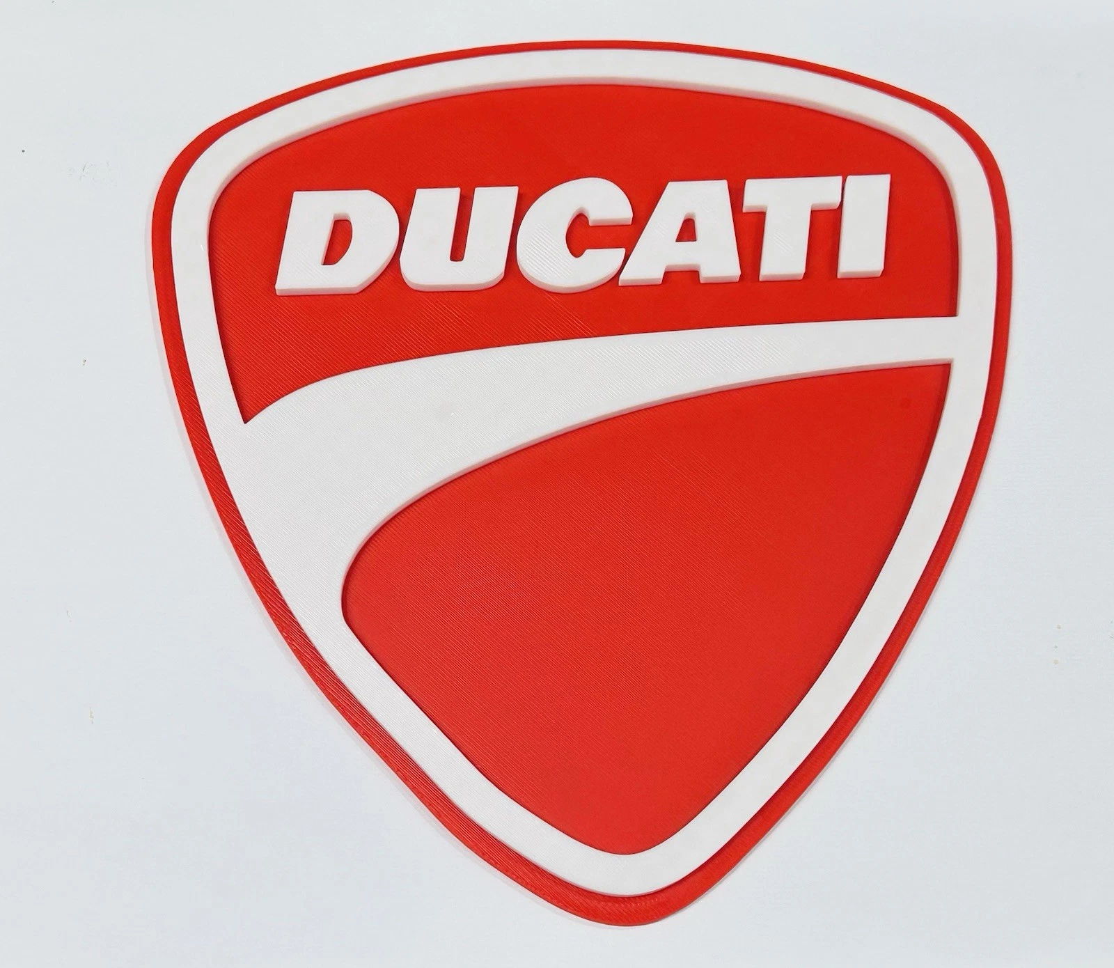 Decorative Ducati Motorcycle Logo Room Wall Sign Mancave Garage Display