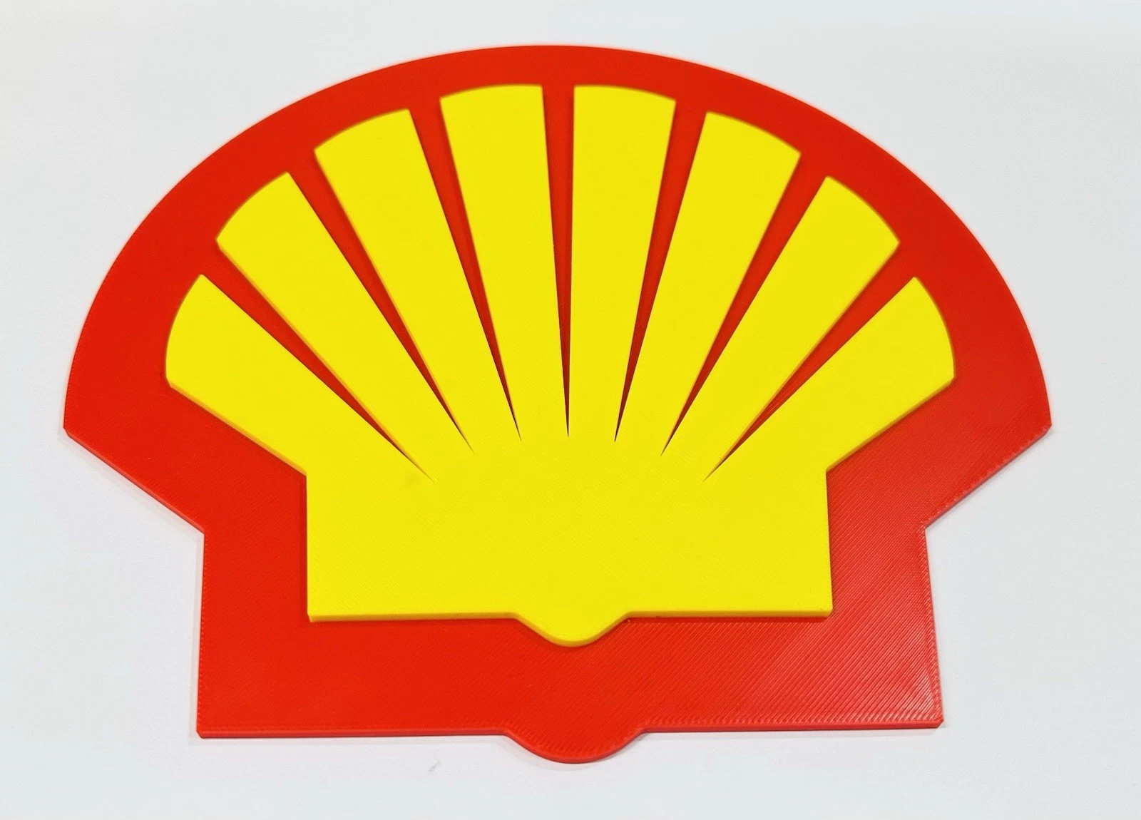 Decorative Shell Petrol Garage sign logo display 3D Printed 20cm X 18cm Mancave