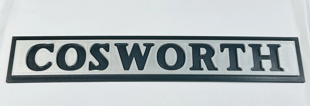 Decorative Ford Cosworth Car Logo Room Wall Sign Mancave Garage Display