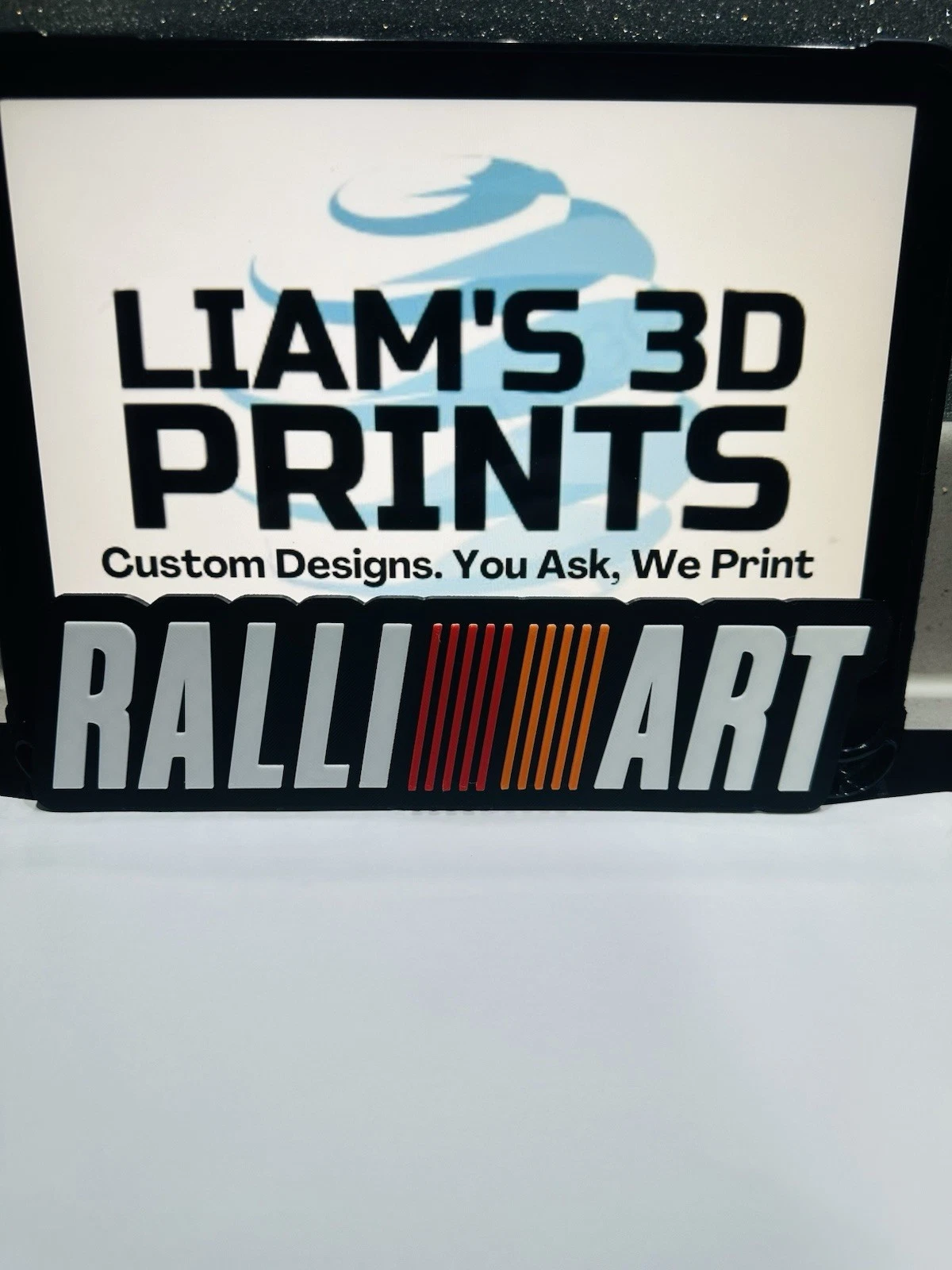 Decorative Ralliart Car Logo Wall Sign Mancave Garage Display Manafacturer