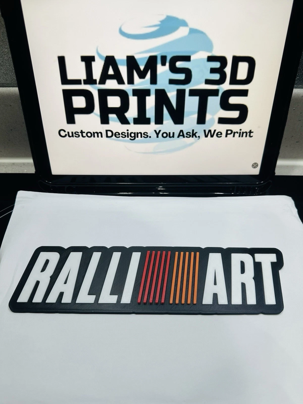 Decorative Ralliart Car Logo Wall Sign Mancave Garage Display Manafacturer
