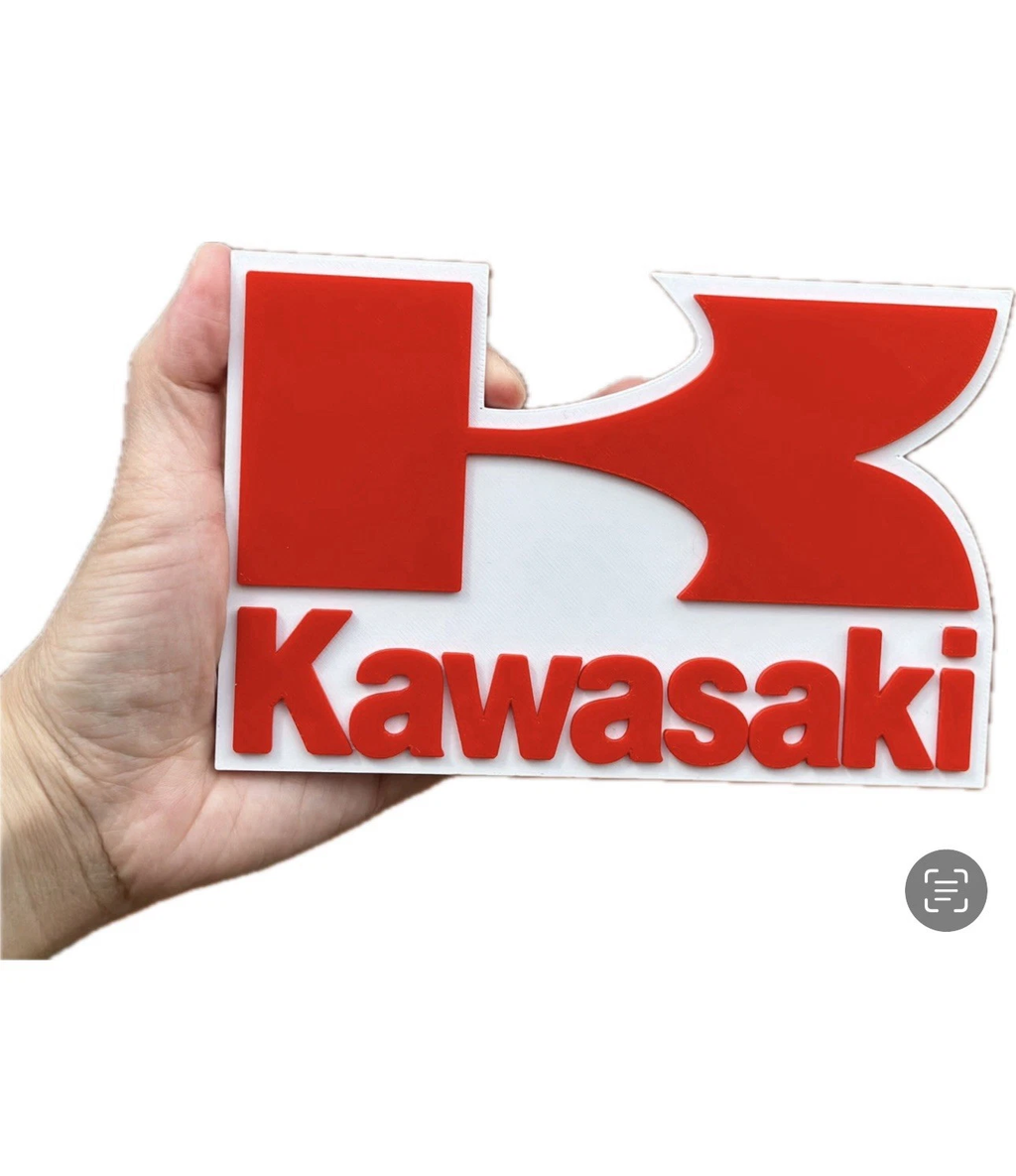 Decorative Kawasaki Bike Motorbike sign logo display Mancave