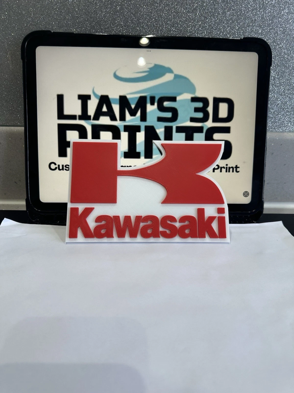 Decorative Kawasaki Bike Motorbike sign logo display Mancave