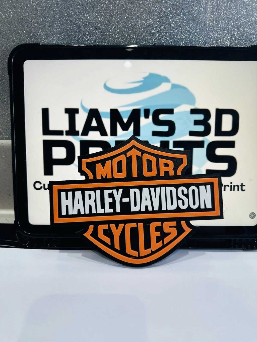 Decorative Harley Davidson Motorbikes Manafacturer Logo Wall Plaque 3D Print