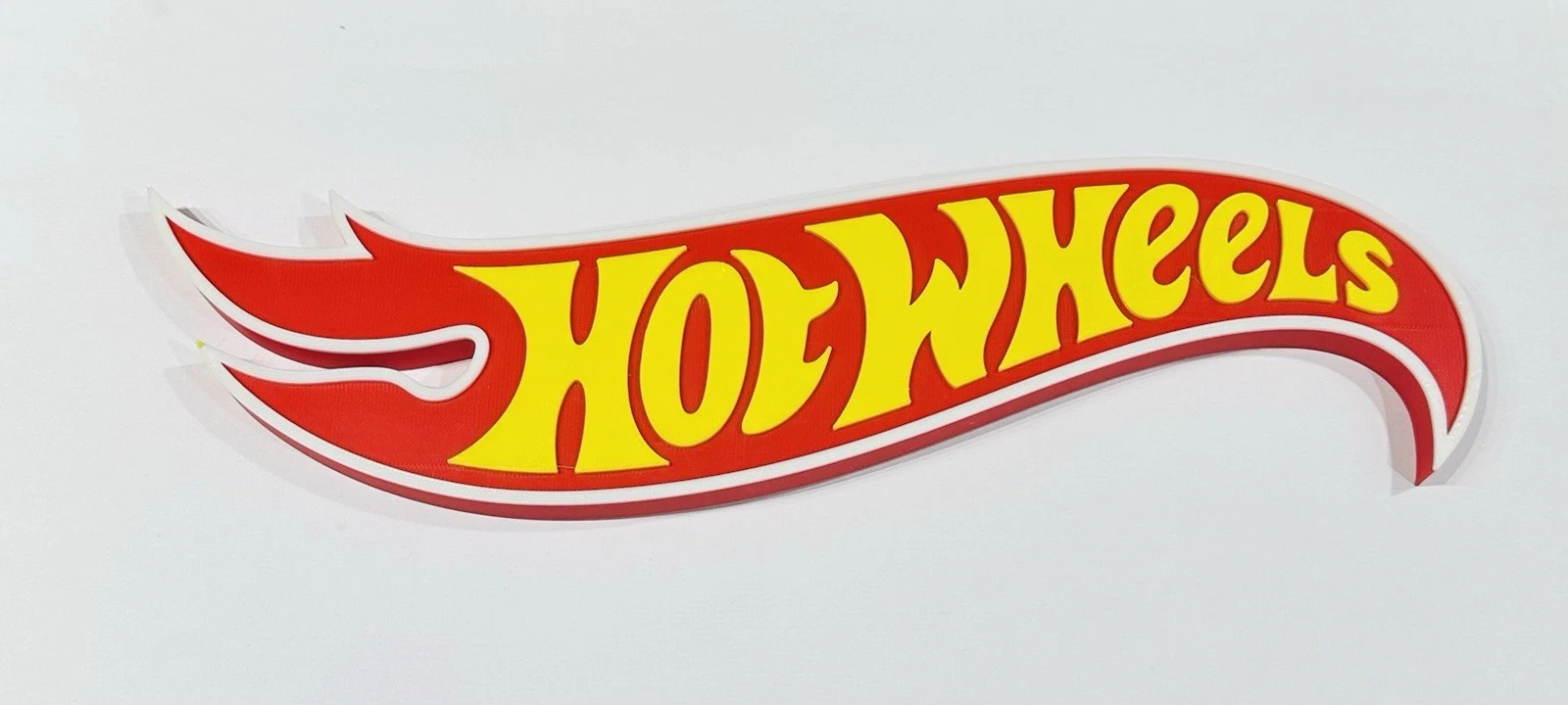 Decorative Hot Wheels Self Standing logo sign Cars display