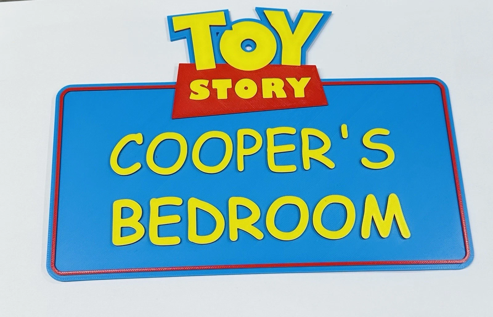 Decorative Toy Story 3D Printed Personalised Name Door sign Plaque