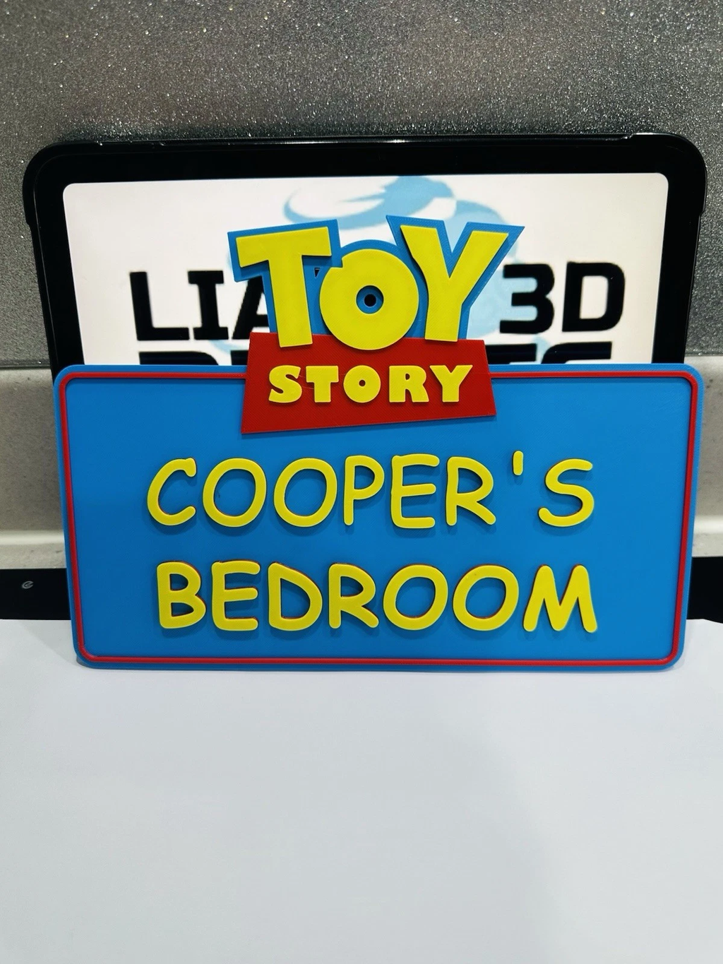 Decorative Toy Story 3D Printed Personalised Name Door sign Plaque