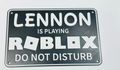 Decorative Roblox 3D Printed Personalised Name Door sign Plaque Bedroom Gaming