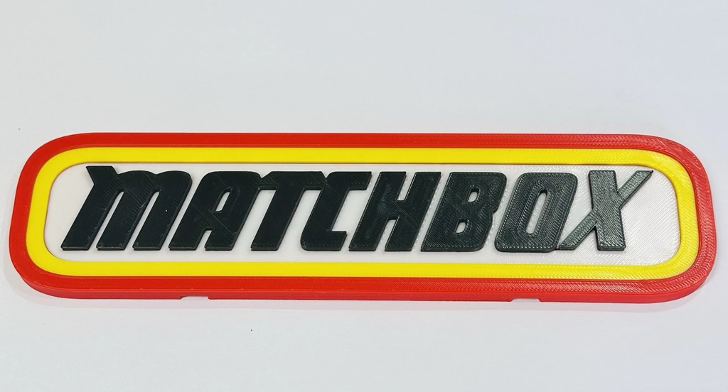 Decorative Matchbox Cars Logo Room Sign Mancave Display Garage Motorsport