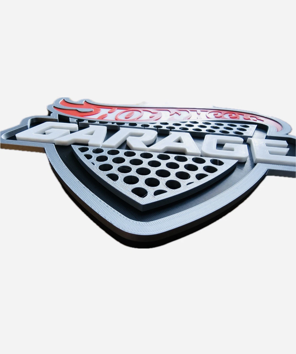 Decorative Hot Wheels Garage logo sign Cars display