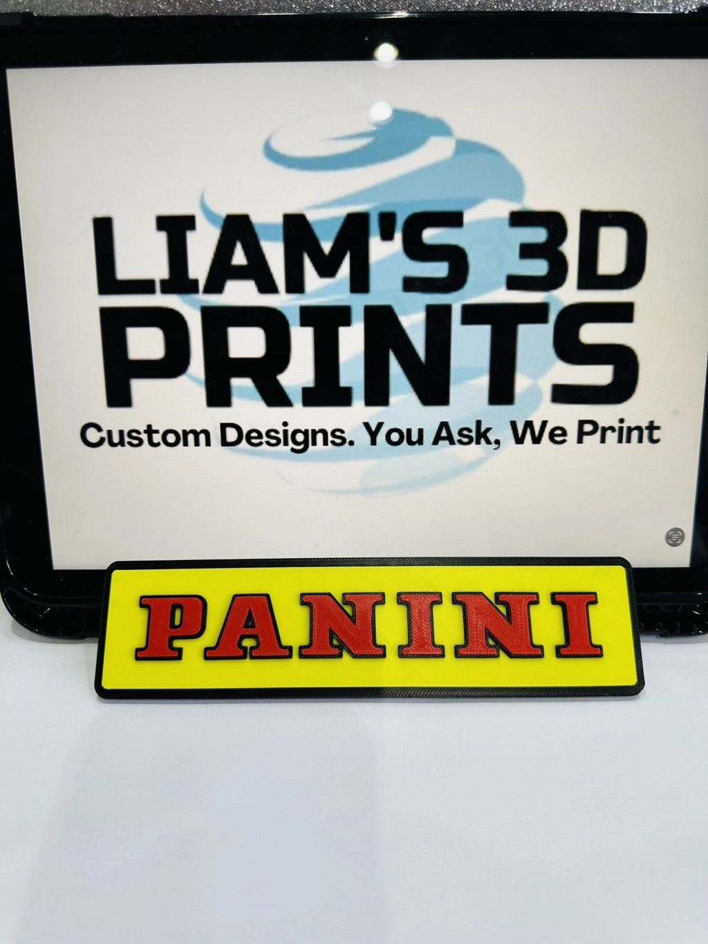 Decorative Panini Cards Logo Sign Display Collection Wall Room