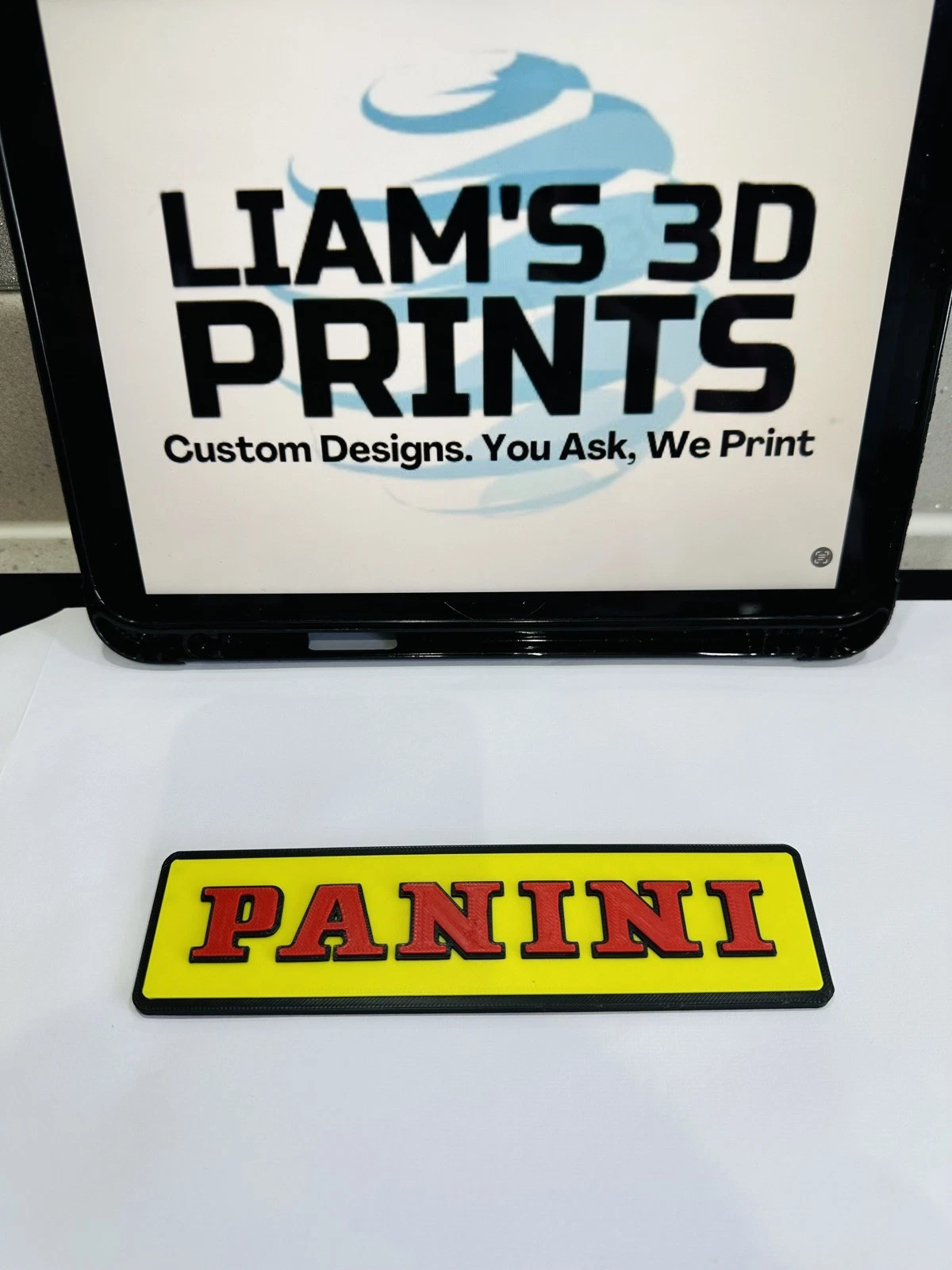Decorative Panini Cards Logo Sign Display Collection Wall Room