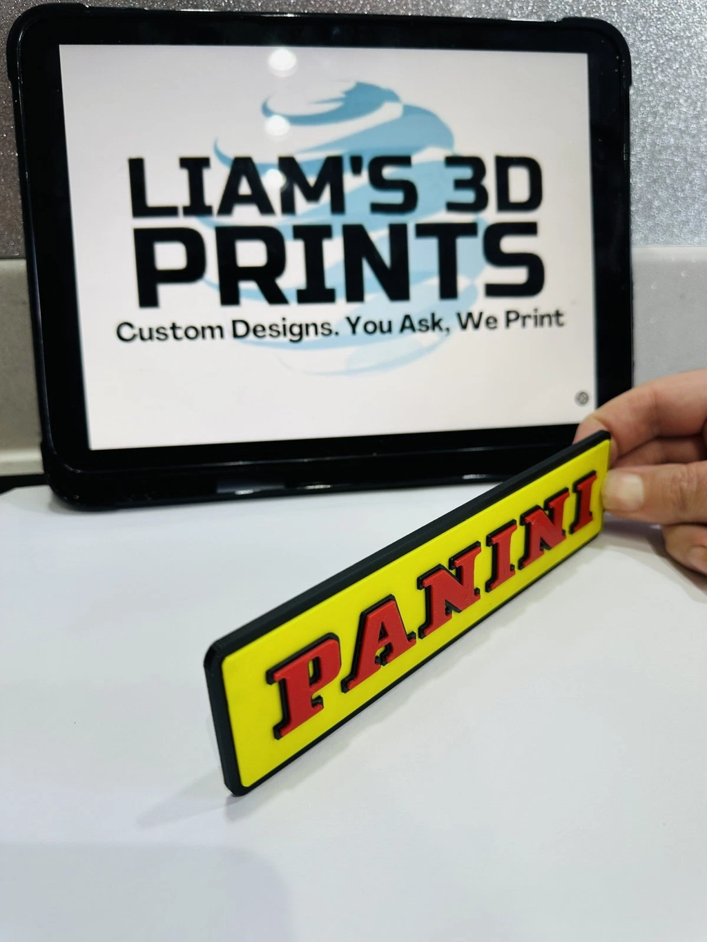 Decorative Panini Cards Logo Sign Display Collection Wall Room