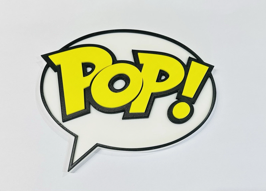 Decorative Funko Pop logo Sign Display Mancave Two Colour