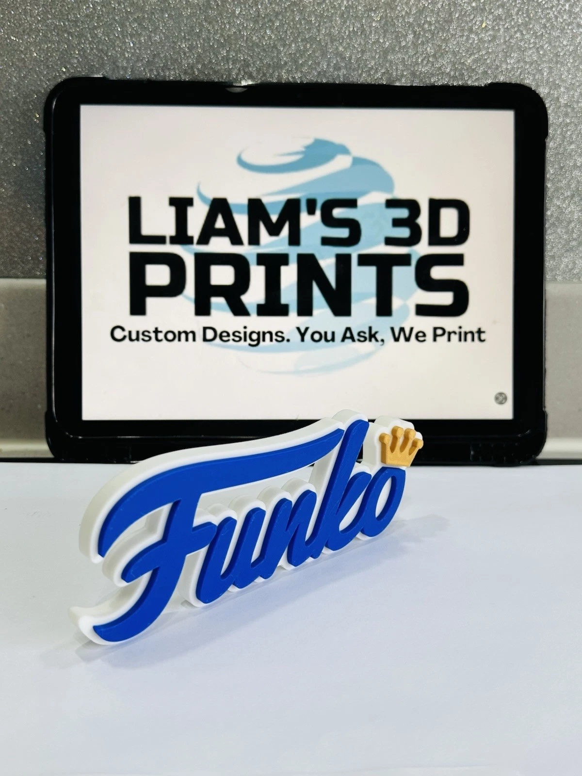 Decorative Funko Pop logo Sign Display Mancave Two Colour