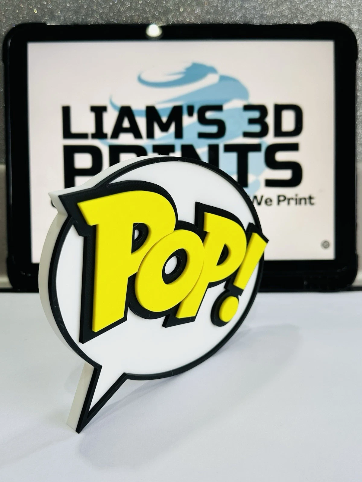 Decorative Funko Pop logo Sign Display Mancave Two Colour