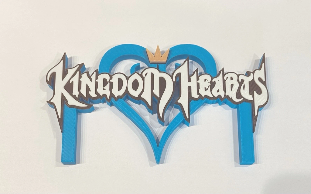 Decorative Kingdom Hearts Game Standing Room Sign Display Logo Gaming