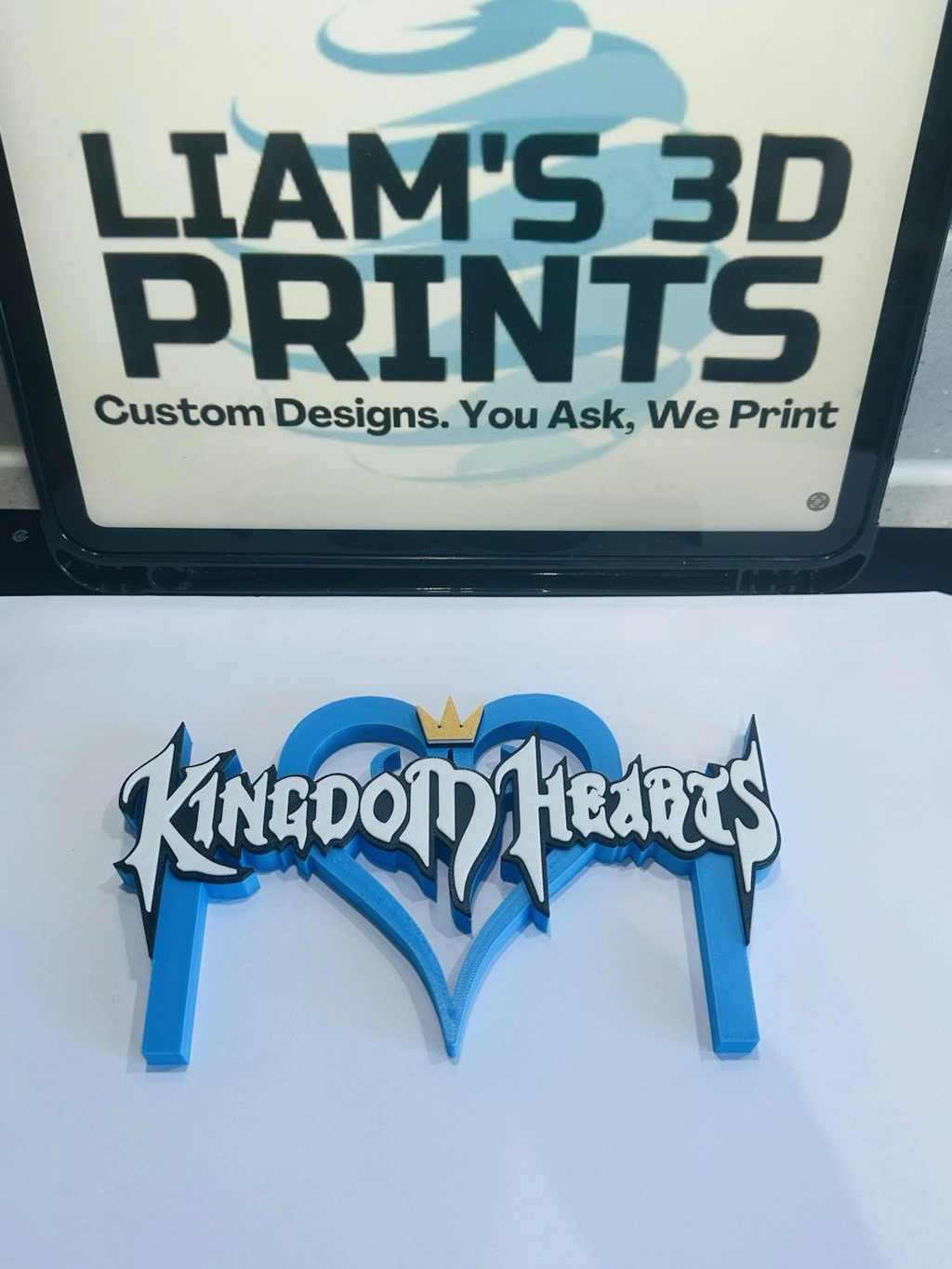 Decorative Kingdom Hearts Game Standing Room Sign Display Logo Gaming