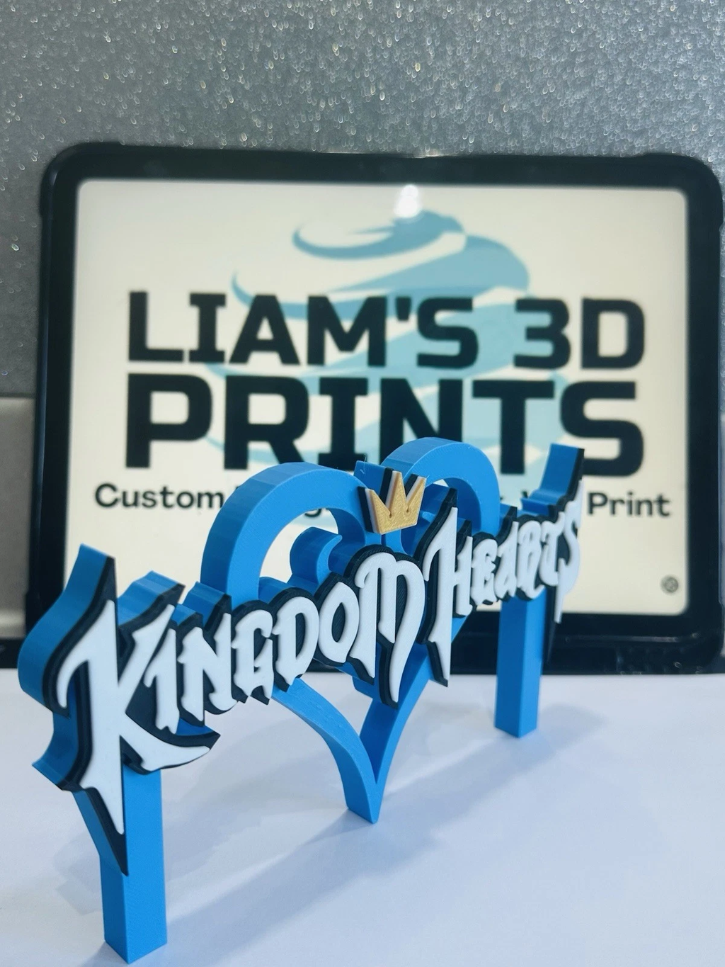Decorative Kingdom Hearts Game Standing Room Sign Display Logo Gaming