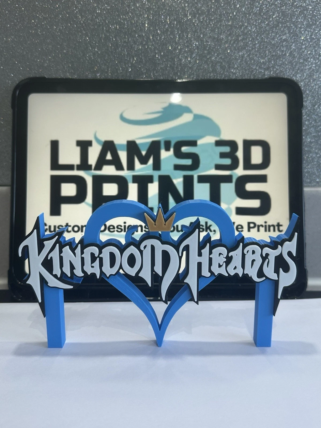 Decorative Kingdom Hearts Game Standing Room Sign Display Logo Gaming