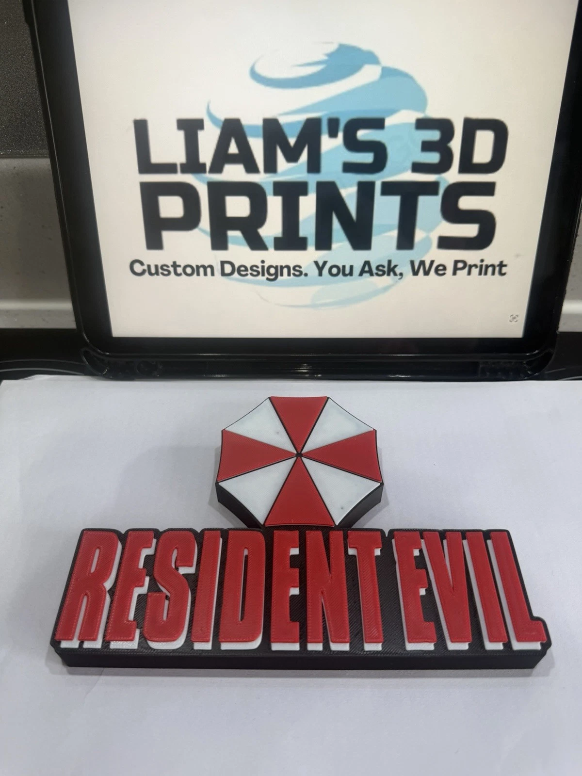Decorative Resident Evil Umbrella Game Standing Room Sign Display Logo Gaming