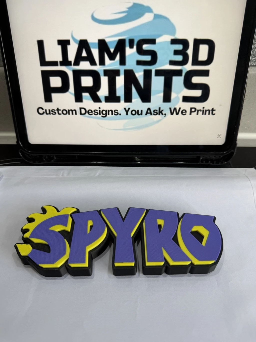 Decorative Spyro The Dragon Game Standing Room Sign Display Logo Gaming
