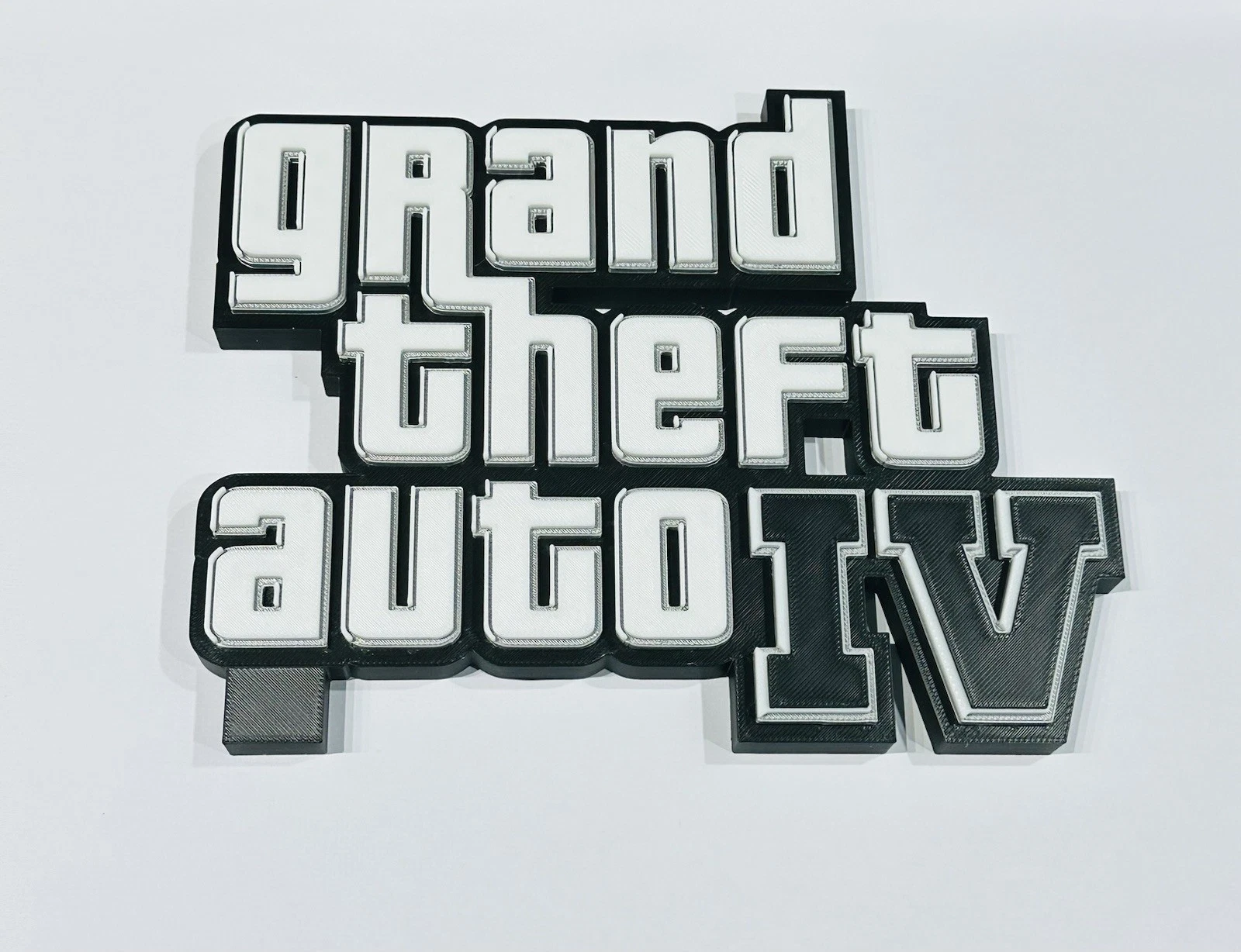 Decorative Grand Theft Auto GTA 4 VI Game Gaming Logo Self Standing Shelf Room