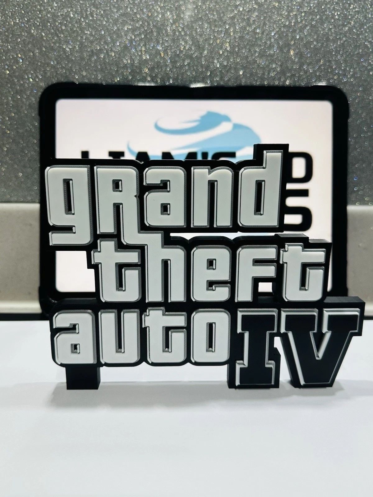 Decorative Grand Theft Auto GTA 4 VI Game Gaming Logo Self Standing Shelf Room