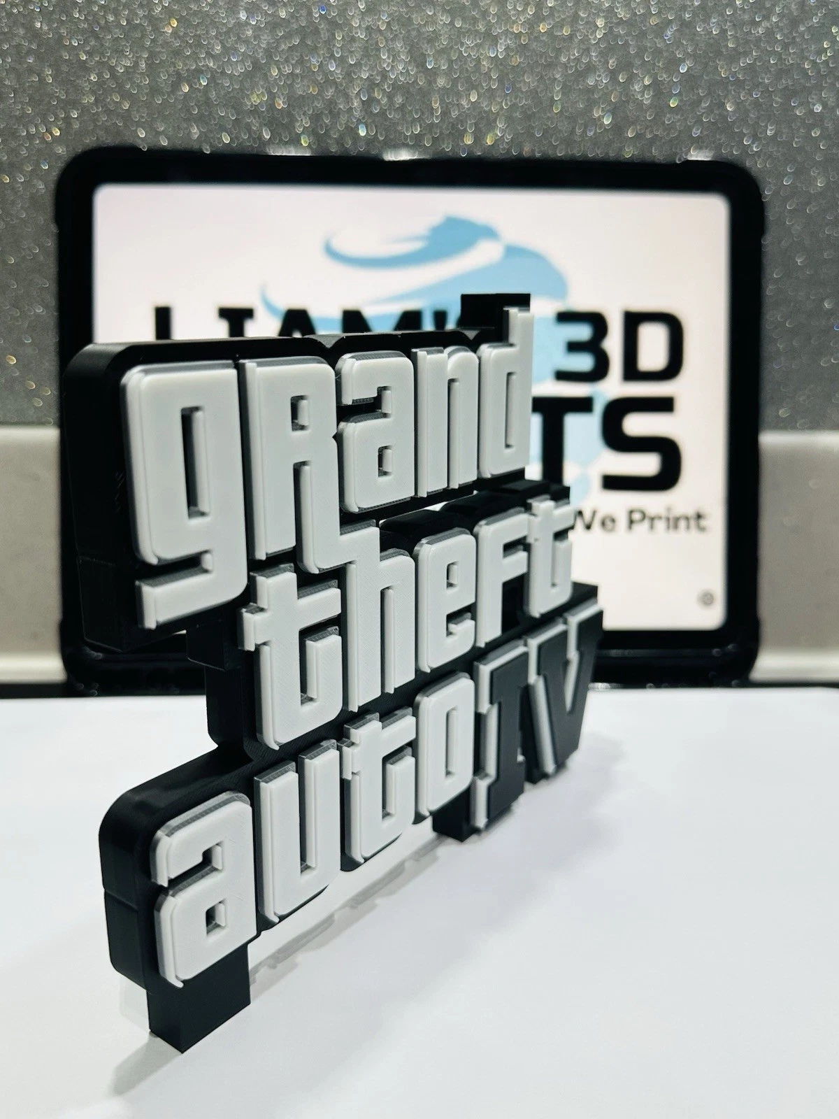 Decorative Grand Theft Auto GTA 4 VI Game Gaming Logo Self Standing Shelf Room