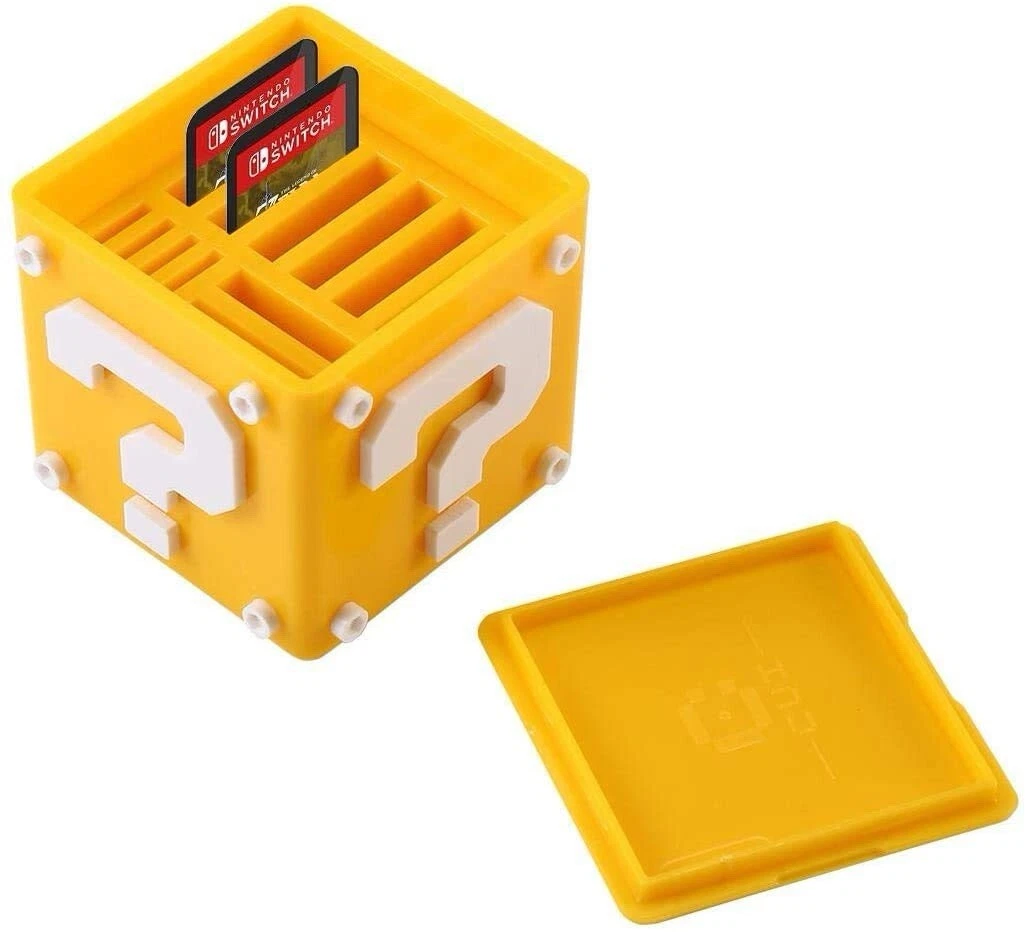 Mario Question Block cube Nintendo Switch Game storage holder Any colour