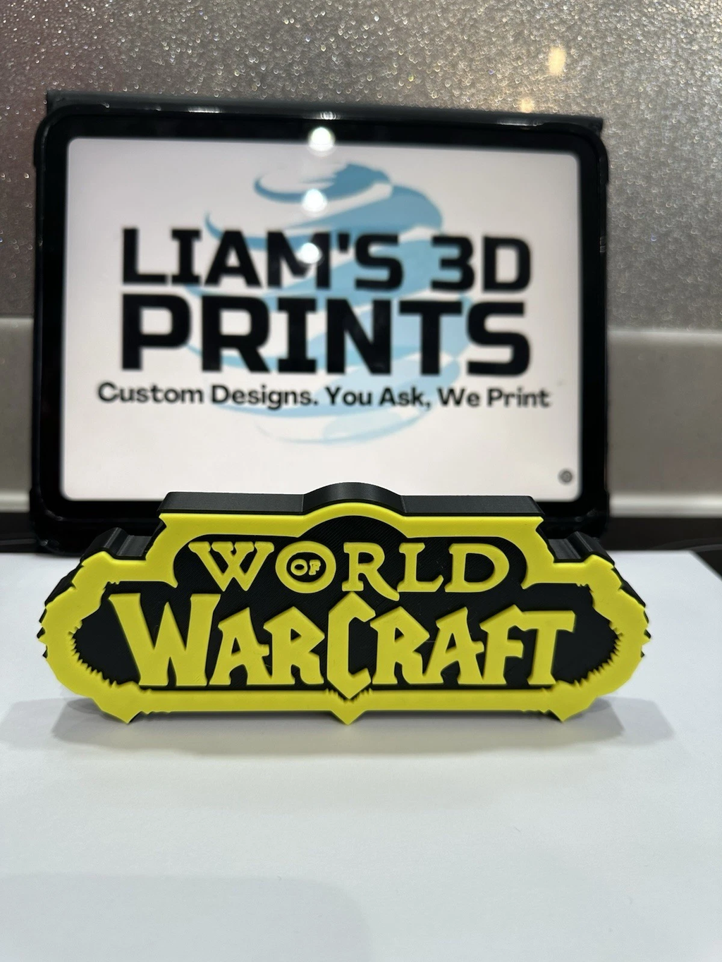 Decorative World of Warcraft Game Room Sign Display Logo Pops