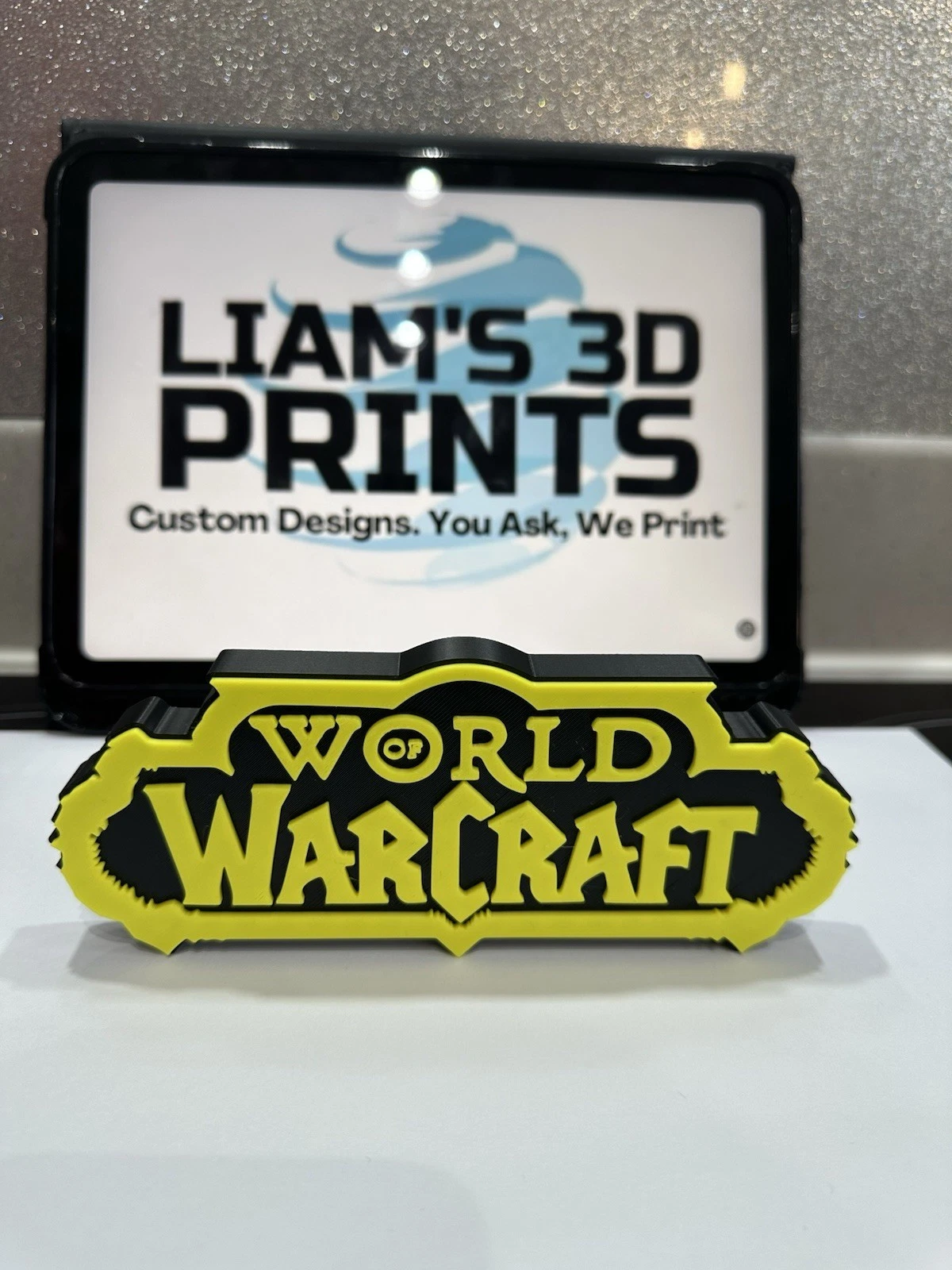Decorative World of Warcraft Game Room Sign Display Logo Pops