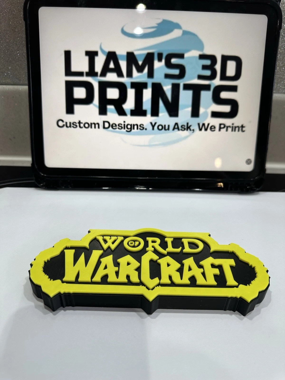 Decorative World of Warcraft Game Room Sign Display Logo Pops