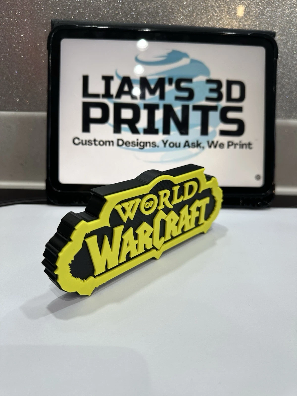 Decorative World of Warcraft Game Room Sign Display Logo Pops