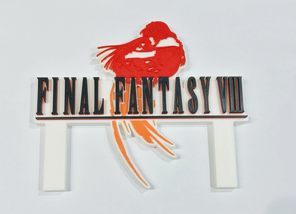 Decorative Final Fantasy VIII Game Standing Room Sign Display Logo Gaming